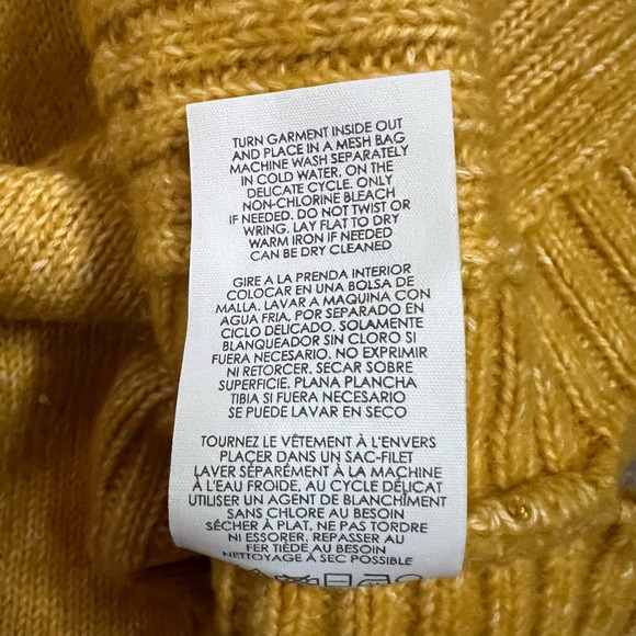 Cabi Stitch Mix Pullover Sweater Small Women’s Yellow 4039 - Picture 5 of 6
